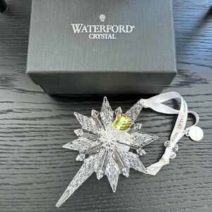 Waterford Crystal Snowstar 5.3" Ornament with Box and Tag 2018